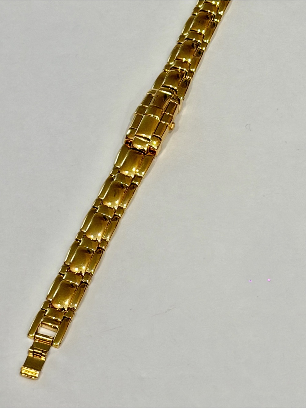 Citizen Peek A Boo Women's Watch Gold Tone Black Face 8.5” - Picture 7 of 8